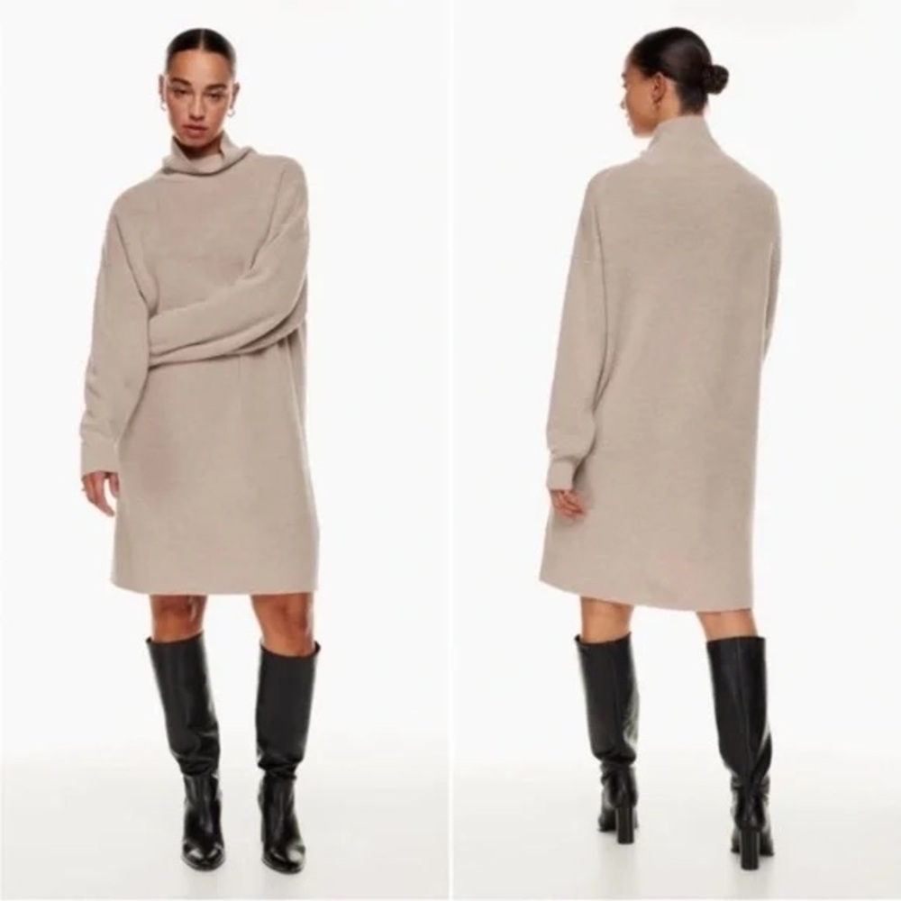 Aritzia NWT turtleneck Maclean merino wool dress - Heather trace in XXS